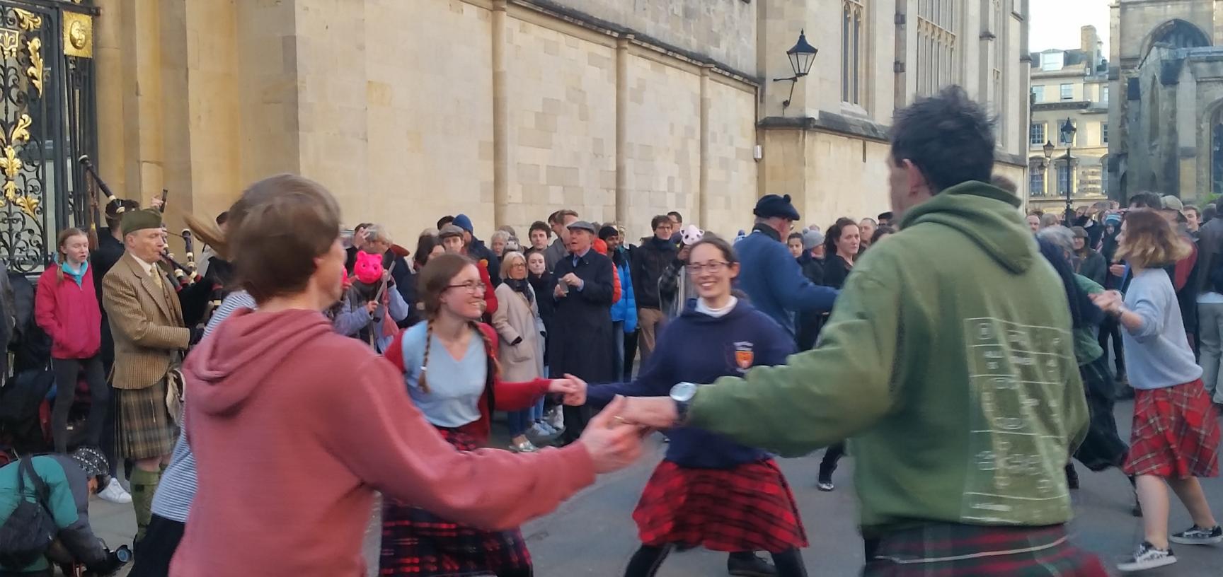 May Morning Dancing on Radcliffe Square 2018